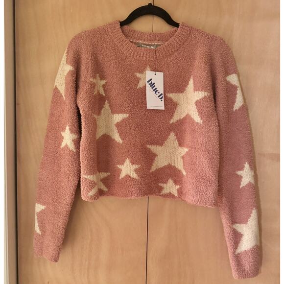 Blue B Collection Soft Fuzzy Plush Star Print Matching Boutique Lounge Set NWT - Picture 6 of 8